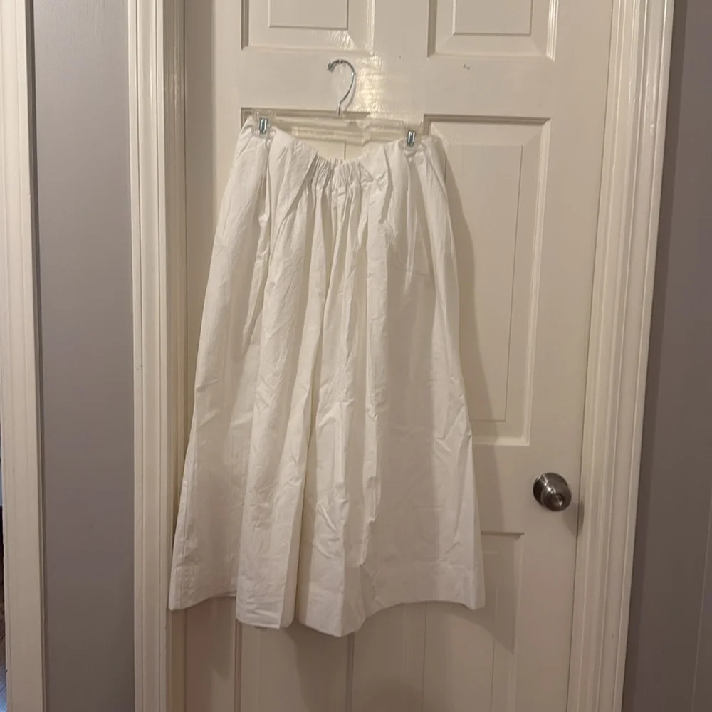 Free People ultra Wide leg White Pants size medium - Picture 3 of 4